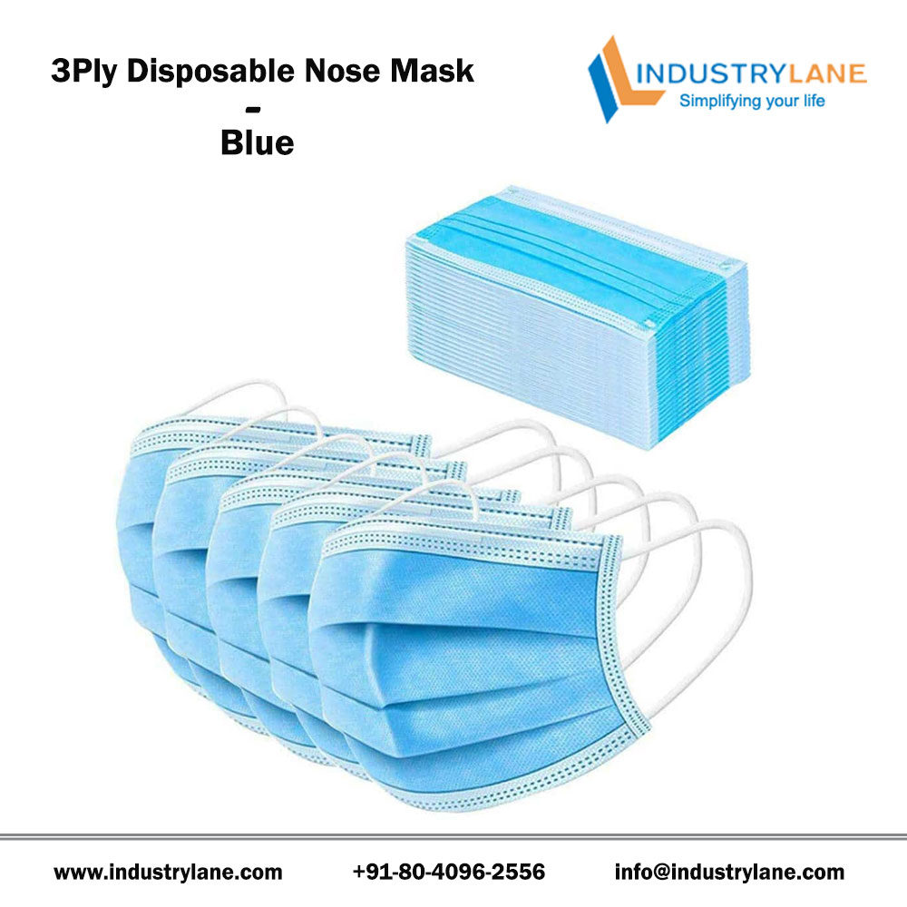 3PLY Disposable Mask Blue
